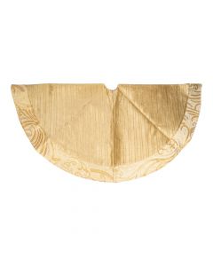 Pie de árbol dorado navideño