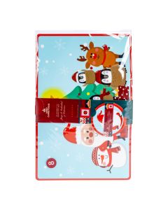 Individual navideño con portavaso