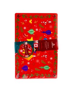 Individual navideño con esferas