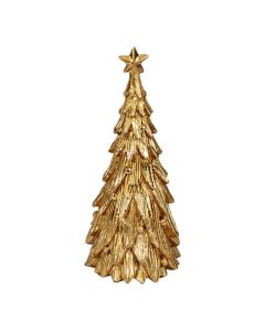 Figura árbol navideño dorado
