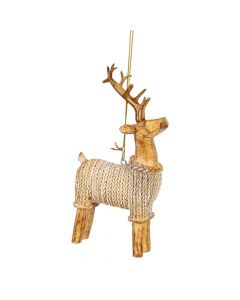 Figura reno navideño marrón