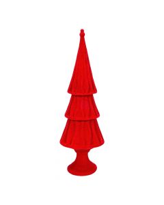 Figura árbol navideño rojo