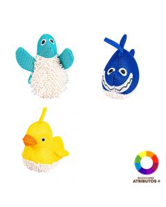 Esponja microfibra para bebé animalitos 
