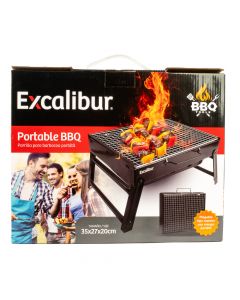 Parrilla metálica portátil negro