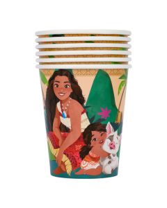 Vaso cartón estampado Moana 2 6und multicolor