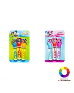 Burbujero Mickey Minnie 3 unidades