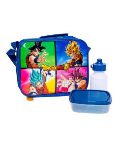 Lonchera Dragon Ball azul y verde
