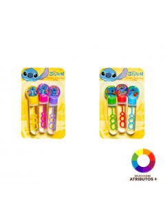 Burbujero Stitch 3 unidades