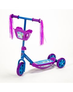 Scooter estampado Frozen detalle canasta con luz y sonido +3a