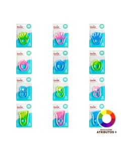 Mordedor plástico con relieve