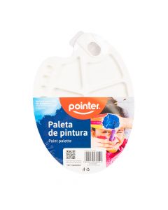 Paleta plástico 17pozos grande blanco