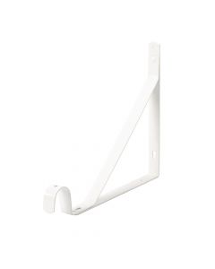 Soporte angular liso para repisas 31.6cm con gancho