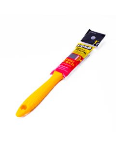 Brocha plástica cerda natural negra 1pulg amarillo