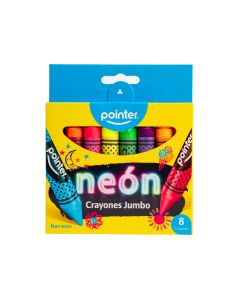 Crayón jumbo neón 8und surtido