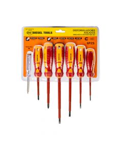 Destornillador metal 6pzas