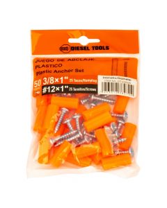 Set tornillos metálicos 50 piezas