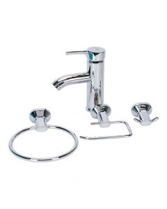Set grifo baño 4 piezas