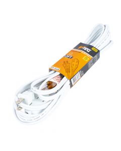 Extensión eléctrica blanco