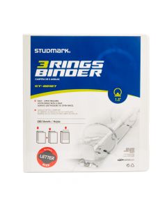 Carpeta studmark 3 anillos blanco 1 1/2"