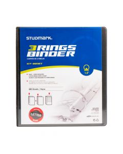 Carpeta studmark 3 anillos negro 1 1/2"