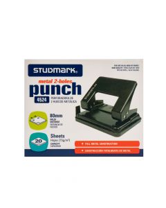 Perforadora Studmark 2 huecos 8cm 25h