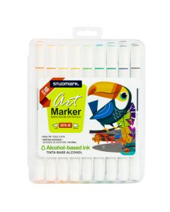 Marcador artístico bisel-fino 18 colores