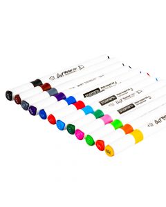 Marcador artístico bisel-fino 12 colores