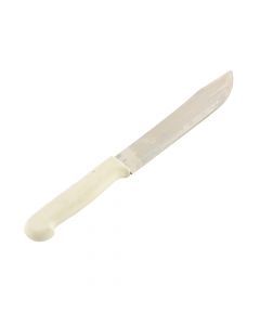 Cuchillo acero inoxidable mango plástico 7pulg blanco