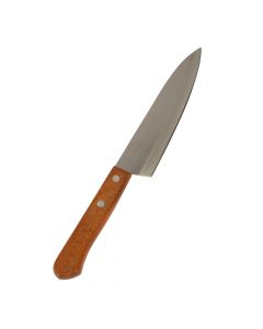 Cuchillo metálico con mango madera