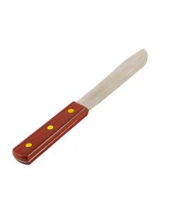 Cuchillo acero inoxidable mango madera 5pulg marrón