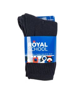 Medias escolares azul 3und talla 8-10