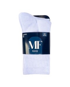 Medias escolares niño blancas talla 6-8