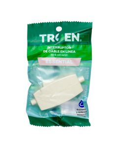 Interruptor plástico blanco compacto