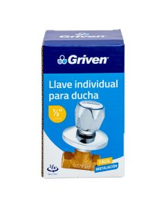 Llave ducha 1/2 pulgada plateado