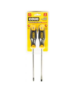 Destornillador plano y phillips 6 pulg 2pzas