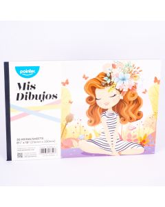 Libreta dibujo o pintura 35 hojas 8.5x13 pulgadas