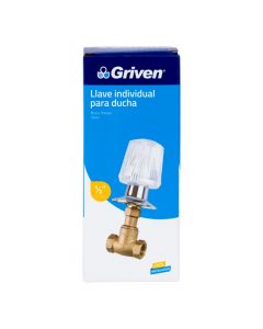 Llave paso ducha transparente