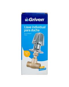 Llave ducha plateado 1/2
