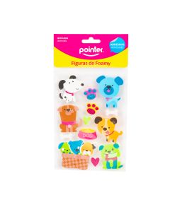 Figura foamy adhesiva animales +3a surtido