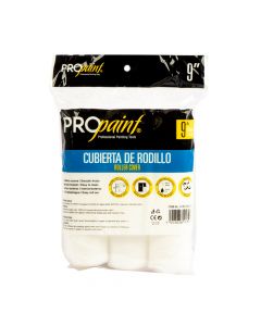 Rodillo felpa microfibra 9pulg 3und blanco