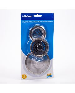 Filtro metal griven fregadero 3pzas