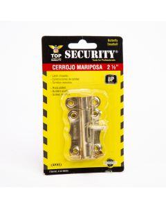 Cerrojo security metal puerta liso 2.5pulg