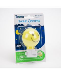 Lámpara plástica pared figura cara feliz 7w amarillo