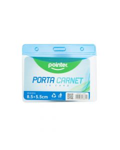 Porta identificación plástico 8.5x5.5cm