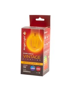 Bombillo led vintage luz cálida 4w vino y negro