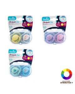 Chupeta con brillo y estuche