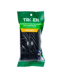 Tomacorriente doble con USB