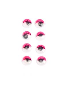 Ojos movibles con pestanas colores surtido