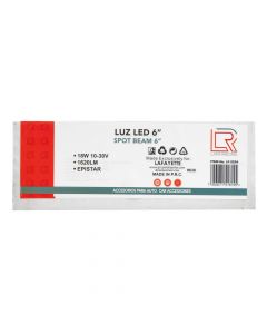 Barra luz led 18w 10-30v 