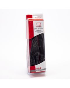 Forro palanca auto carbón negro